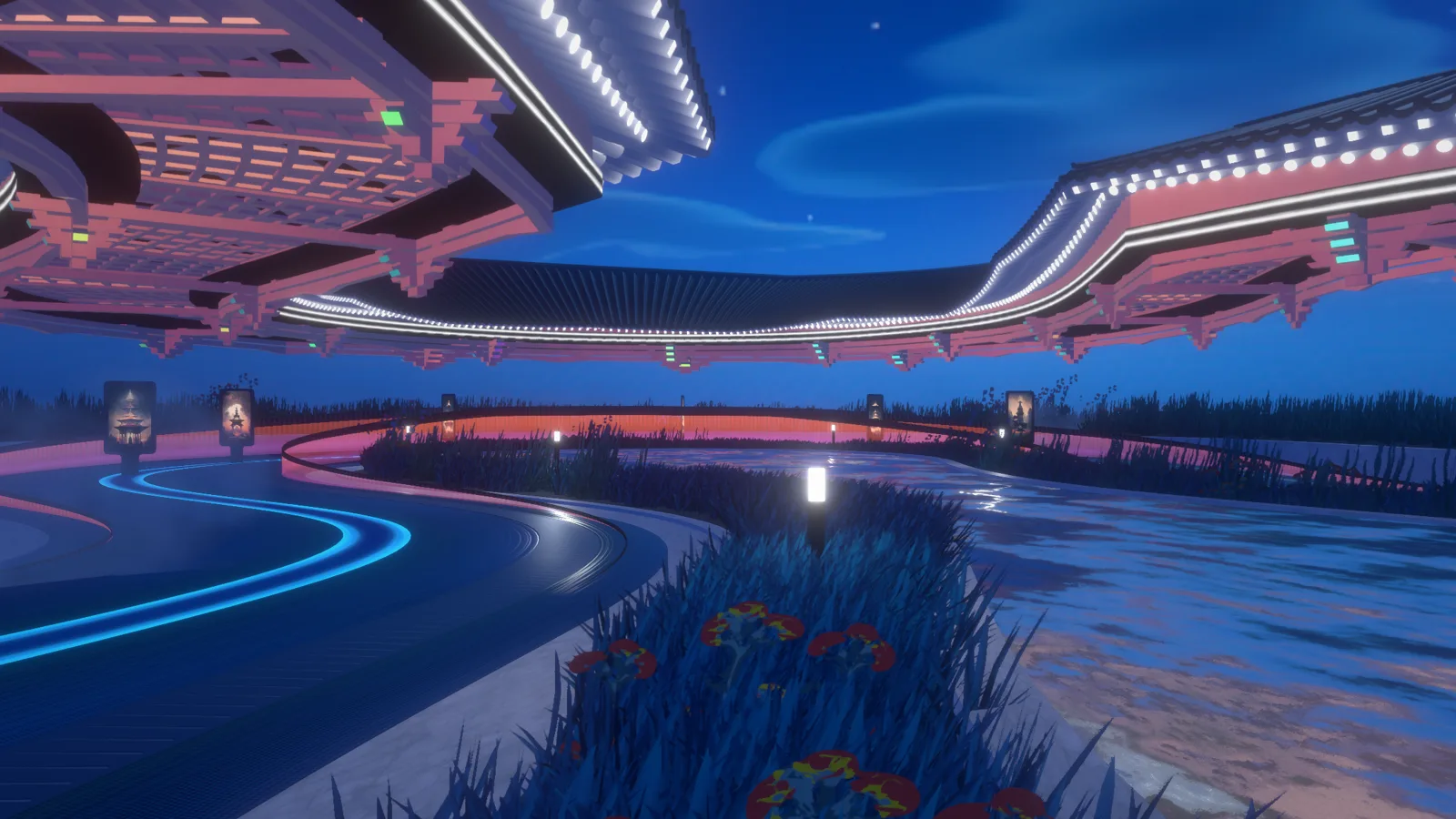 Promenade at night